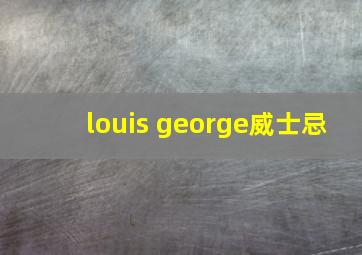 louis george威士忌